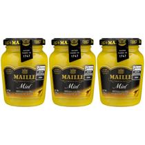 Kit 3 Mostarda Francesa Dijon C/ Mell Maille 230 Gr
