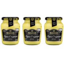 Kit 3 Mostarda Francesa Dijon Tradicional Maille 215 Gr