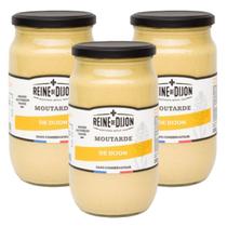 Kit 3 Mostarda Francesa Forte Reine de Dijon 850g