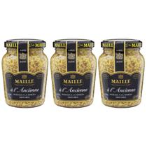 Kit 3 Mostarda Francesa Grãos com Vinho Branco Maille 210 Gr