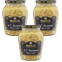 Kit 3 Mostarda Francesa Grãos com Vinho Branco Maille 865 Gr