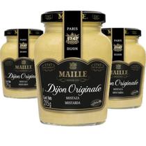 Kit 3 Mostarda Francesa Maille Dijon Original 215G