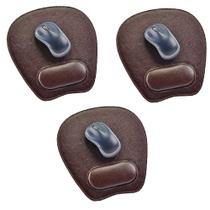 Kit 3 Mouse Pad ADMINIS em Couro Galvani