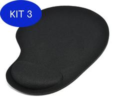 Kit 3 Mouse Pad Ergonômico Com Descanso De Pulso Mb84200 Mbtech