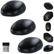Kit 3 Mouse Sem Fio MSI 100 Intelbras Preto 2.4GHz DPI Silencioso NF Garantia Empresa Kit 3 Mouse Sem Fio MSI 100 Intelbras Preto 2.4GHz DPI Silencioso NF Garantia Empresa