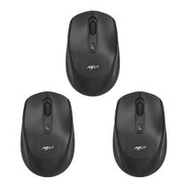 Kit 3 Mouses Sem Fio Recarregável Mega M180 Preto DPI Ajustável Kit 3 Mouses Sem Fio Recarregável Mega M180 Preto DPI Ajustável