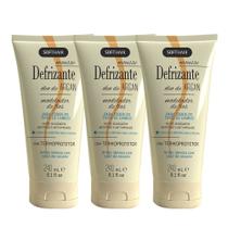Kit 3 Mousse Anti-frizz Defrizante Protetor Térmico Óleo de Argan Soft Hair 240ml