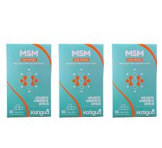 Kit 3 Msm Metilsulfonilmetano Dose Máxima 30 Caps - Katigua