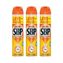 Kit 3 Multi-Inseticida Citronela Aerossol 450ml SBP