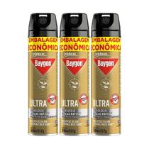 Kit 3 Multi-inseticidas Repelente Ultra Raid 360ml