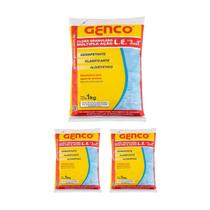 Kit 3 Múltip Ação 3 Em 1 Granulado Limpeza Piscina 1l Genco