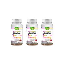 Kit 3 Multivitamínico Gummy Unilife Bioviton 3x30 Gomas De Framboesa Kit 3 Multivitamínico Gummy Unilife Bioviton 3x30 Gomas De Framboesa