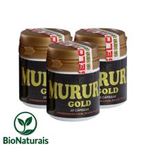 Kit 3 Mururé Gold Original 20 Caps Suplemento Nutricional Natural