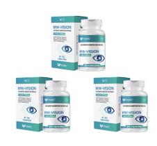 Kit 3 MW Vision Luteina Zeaxantina e Vitaminas 30 Cápsulas 500mg Muwiz
