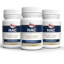 Kit 3 NAC 600mg Vitafor 30 cápsulas