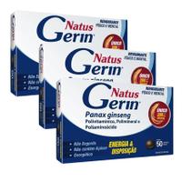 Kit 3 Natus Gerin Revigorante Fisico E Mental 50 Cápsulas Cd
