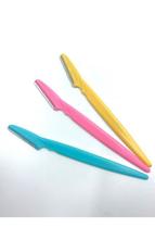 Kit 3 Navalha Para Sobrancelha Colorido