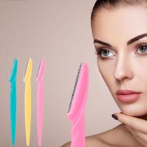 Kit 3 Navalha Sobrancelha Lâmina Aparador Facial Depilação - Navalha para sobrancelhas