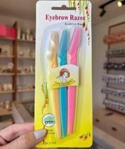 Kit 3 navalhas - eyebrow razor