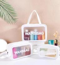 Kit 3 Necessaire Organizador Mala Bolsa Viagem Impermeável Kit 3 Necessaire Organizador Mala Bolsa Viagem Impermeável