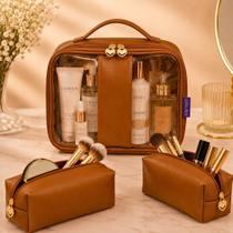 Kit 3 Necessaires Organizadora Maquiagem Cosméticos Mala Kit 3 Necessaires Organizadora Maquiagem Cosméticos Mala