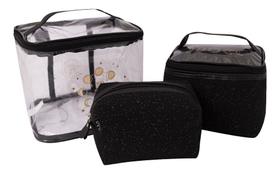 Kit 3 Necessaires Pvc -meu Espaço Uatt
