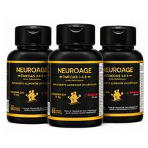 Kit 3 Neuroage Ômegas Coenzima Q10 EPA DHA 60 cps Kit 3 Neuroage Ômegas Coenzima Q10 EPA DHA 60 cps