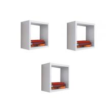 Kit 3 Nicho Decorativo 35X35X20 cm Em Mdf