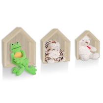 kit 3 Nichos De Parede Casinha Decorativo Mdf Jade kit 3 Nichos De Parede Casinha Decorativo Mdf Jade