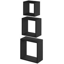Kit 3 Nichos Decorativos Multiuso Prateleira de Parede em Mdf Resistente 15mm