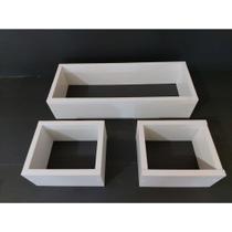 kit 3 nichos em mdf