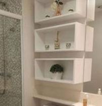 Kit 3 nichos retangular MDF - 50x20x10 cm - Sala/Cozinha/Banheiro -Decoração