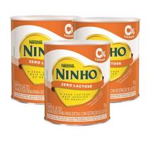 Kit 3 Ninho Composto Lácteo Zero Lactose Lata 700g