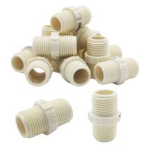 Kit 3 Nipel Rosqueável de 1/2" PVC Conexão para Irrigação