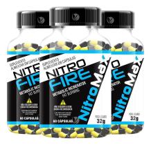 Kit 3 Nitro Fire Cafeína 420Mg 60Cps