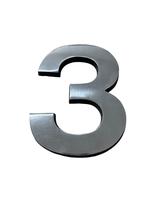 Kit 3 Números P/ Residência Em Alumínio Maciço Com 15cm Kit 3 Números P/ Residência Em Alumínio Maciço Com 15cm
