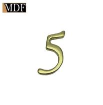 Kit 3 Números para Artesanato Apliques 2,22 X 2,56cm Zamac Dourado