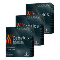 Kit 3 Nuova Cabelos e Unhas - 60 Cápsulas - Catarinense - Catarinense Pharma