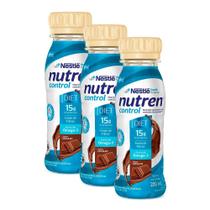 Kit 3 Nutren Control Diet Chocolate Suplemento Alimentar 200ml