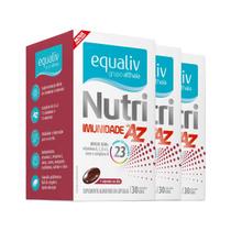 Kit 3 Nutri Imunidade A a Z Equaliv 30 cápsulas gel