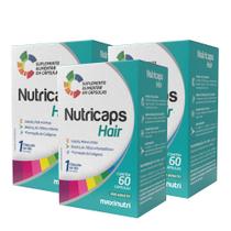 Kit 3 Nutricaps Hair Polivitaminico 60 Cápsulas Maxinutri Kit 3 Nutricaps Hair Polivitaminico 60 Cápsulas Maxinutri