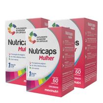 Kit 3 Nutricaps Mulher Polivitaminico Completo 60 Capsulas Maxinutri Kit 3 Nutricaps Mulher Polivitaminico Completo 60 Capsulas Maxinutri