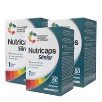 Kit 3 Nutricaps Senior Polivitaminico 60 Capsulas Maxinutri