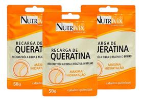 Kit 3 Nutrivix - Recarga De Queratina 50g Kit 3 Nutrivix - Recarga De Queratina 50g