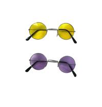 Kit 3 Óculos Redondo Retro Festa Hippie Circulo Lente Color Kit 3 Óculos Redondo Retro Festa Hippie Circulo Lente Color