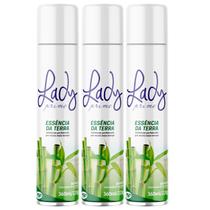 Kit 3 Odorizador Lady Prime Essência Terra 360Ml - My Place
