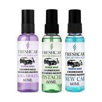 Kit 3 Odorizador Perfume Automotivo Uber Taxi 60ml Lar Fresh Kit 3 Odorizador Perfume Automotivo Uber Taxi 60ml Lar Fresh