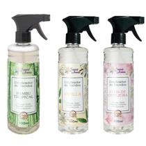 Kit 3 Odorizadores De Tecido E Roupas 500ml Aroma Tropical