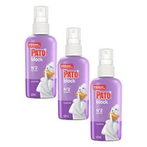 Kit 3 Odorizadores Sanitários Líquido Pato Block Lavanda 60ml Spray