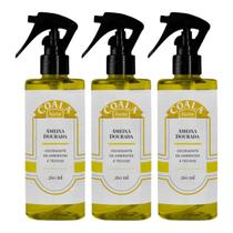 Kit 3 Odorizante de Ambientes e Tecidos Ameixa Dourada 260ml - Coala Essências